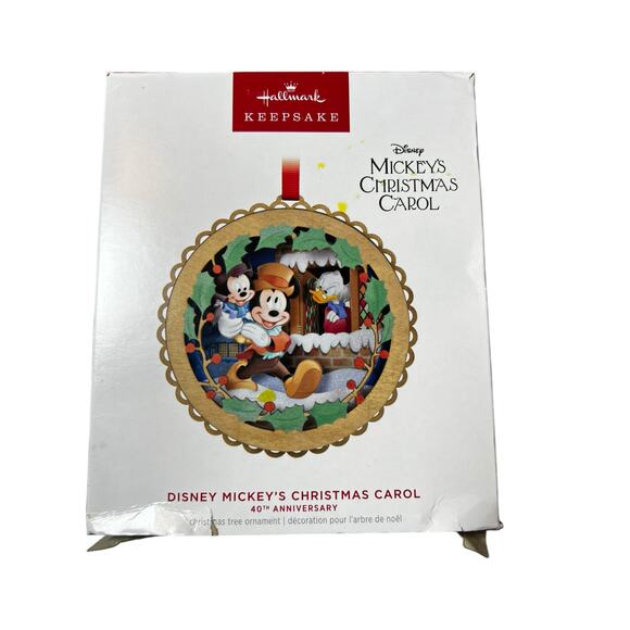 DISNEY MICKEY'S CHRISTMAS CAROL 40TH ANNIVERSARY HALLMARK 2023 KEEPSAKE ORNAMENT - Picture 5 of 5
